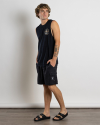 Salty Life Sink Or Swim Muscle Tank for Mens image number null