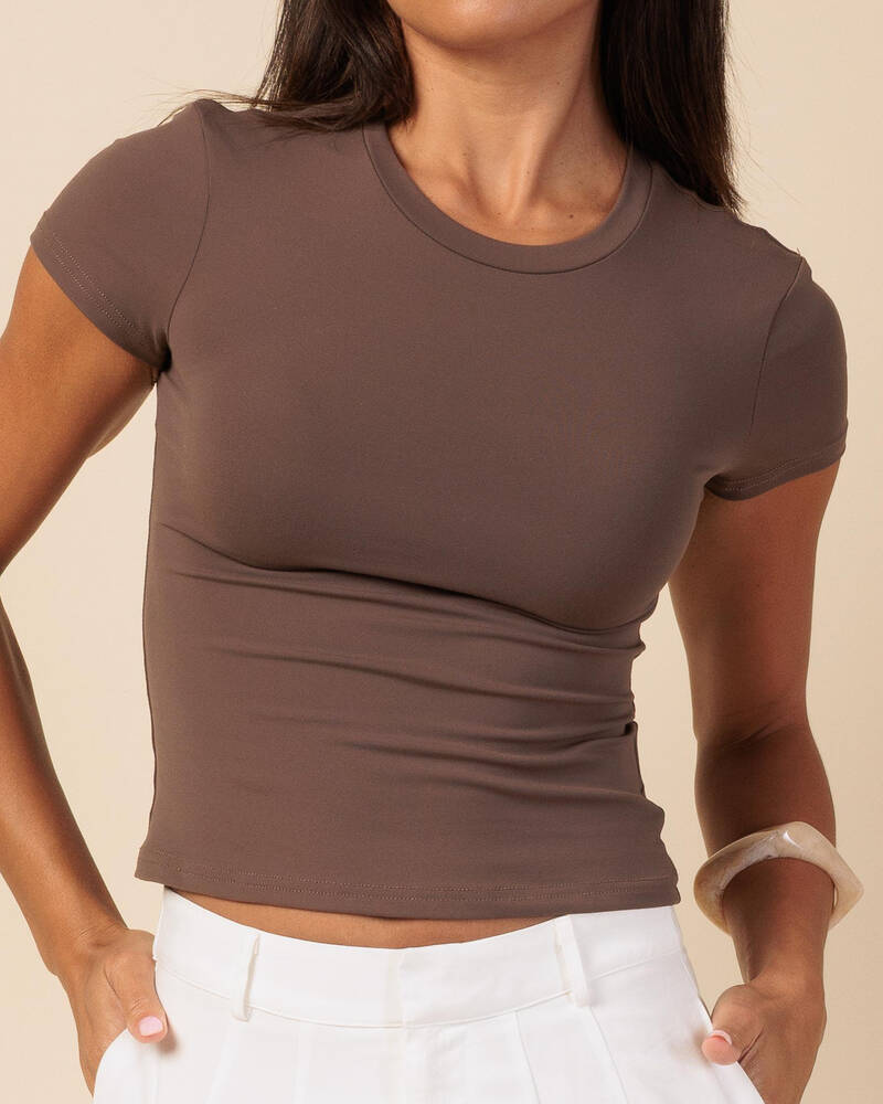 Ava And Ever Basic Super Soft Tee for Womens