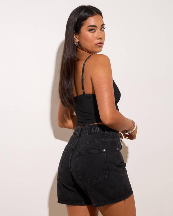 DESU Byron Mid Denim Shorts for Womens