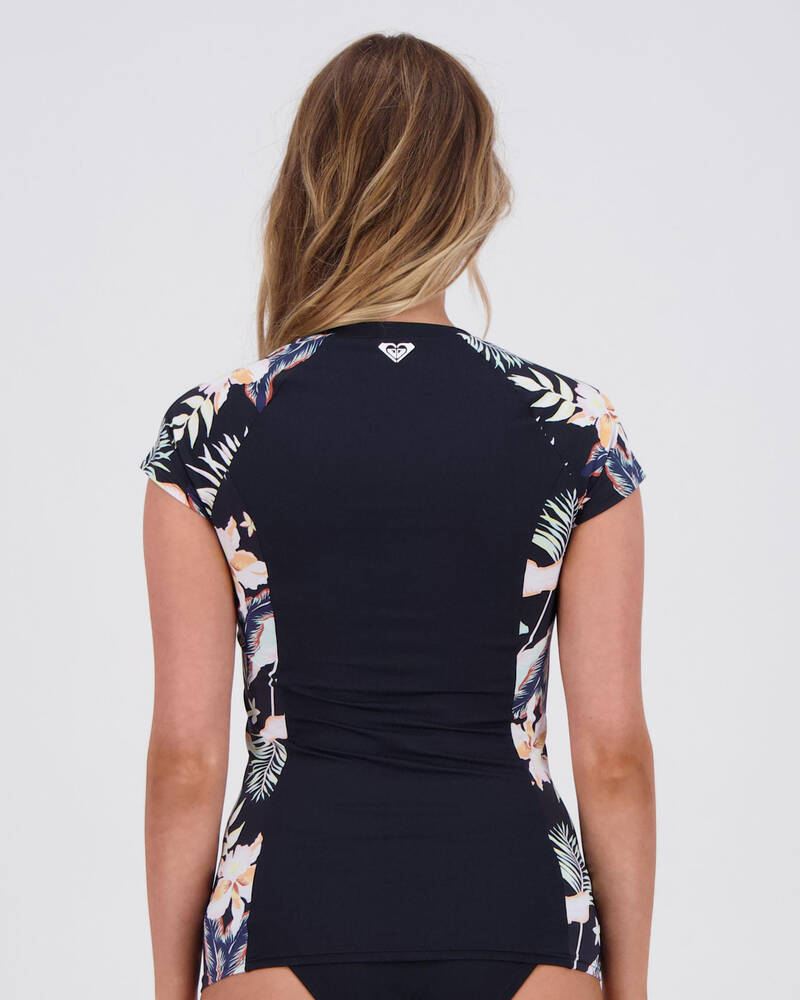 Roxy Beach Classics Cap Sleeve Rash Vest for Womens