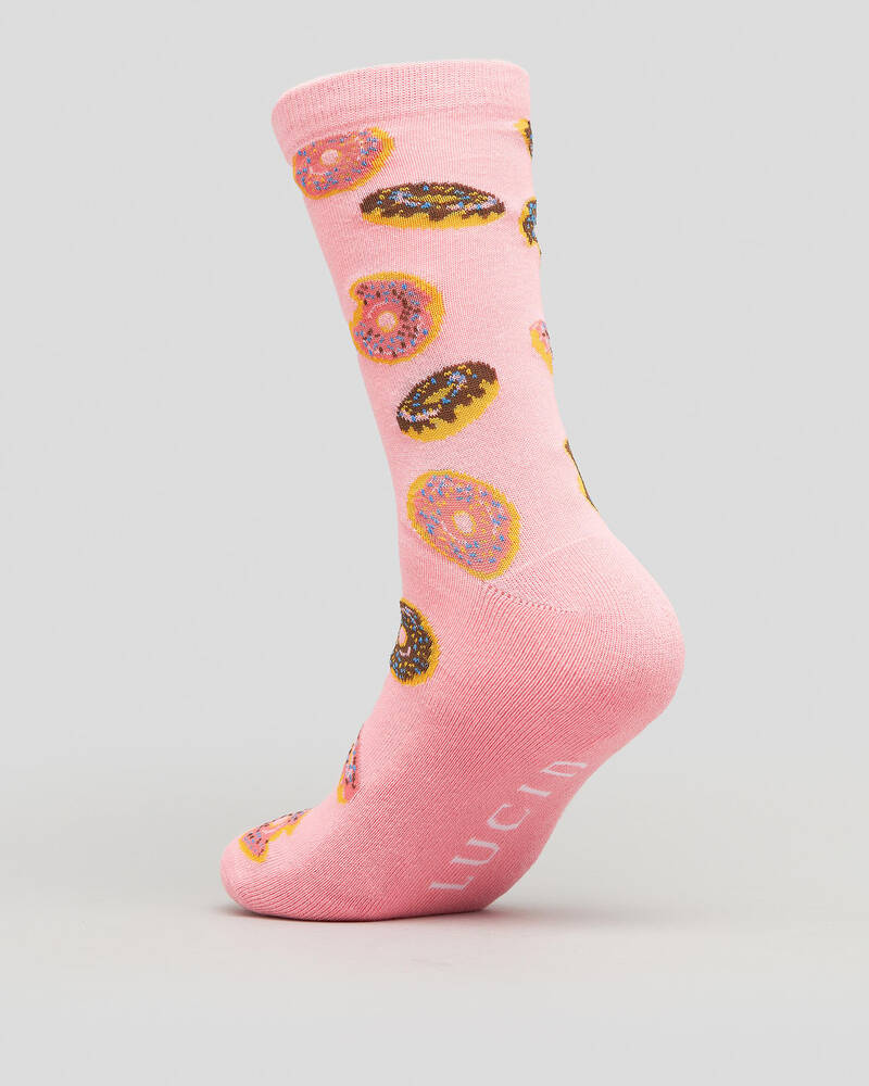 Lucid Glazed Donuts Crew Socks for Mens