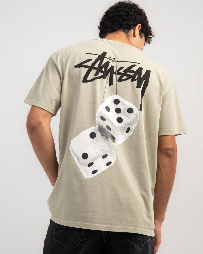 Stussy Fluffy Dice T-Shirt for Mens
