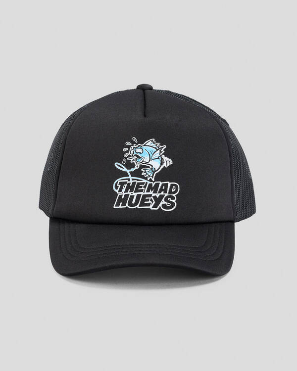 The Mad Hueys Boys' Great Bite Shark Trucker Cap for Mens