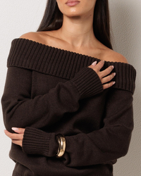 Ava And Ever Veriti Off Shoulder Knit Jumper for Womens image number null