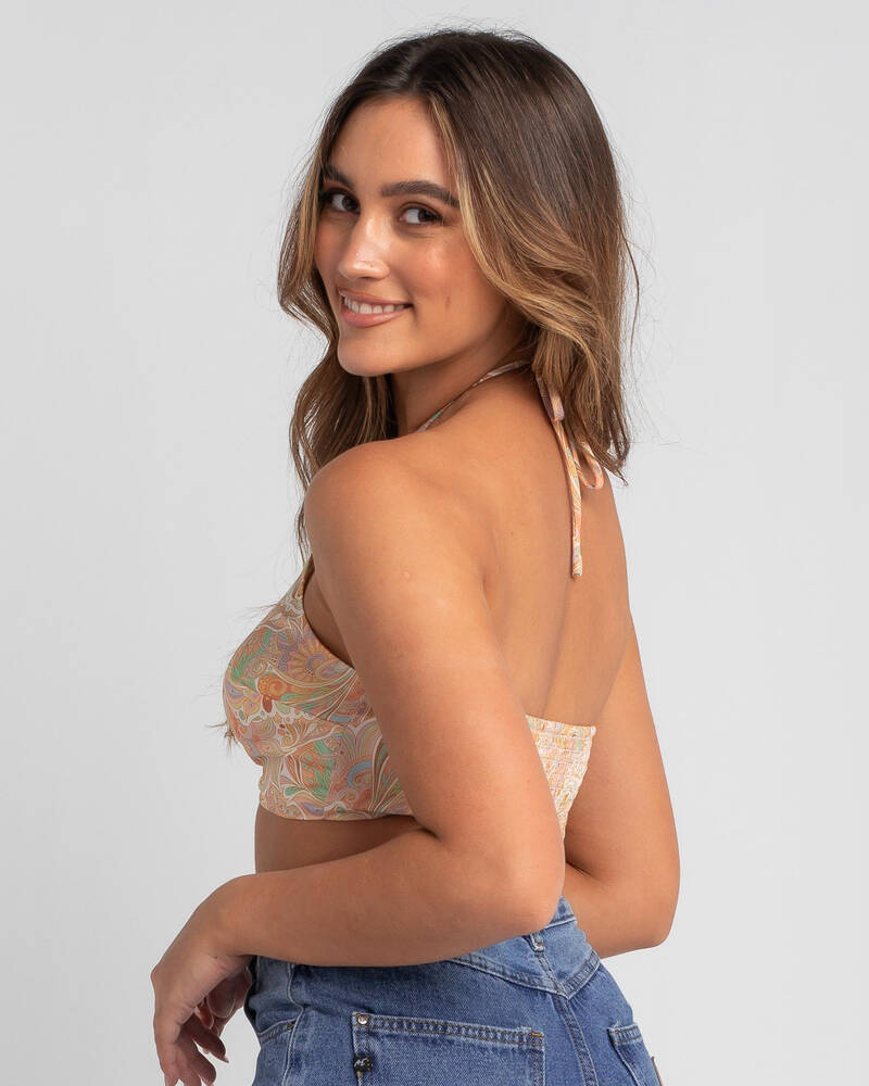 Ava And Ever Psychedelic Halter Top for Womens