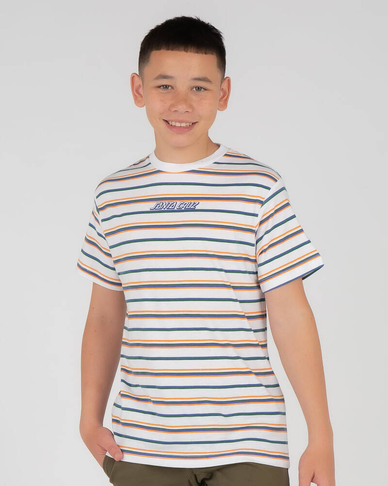 Santa Cruz Boys' SC Strip T-Shirt for Mens
