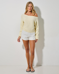 Ava And Ever Ophelia Off Shoulder Knit Jumper for Womens image number null