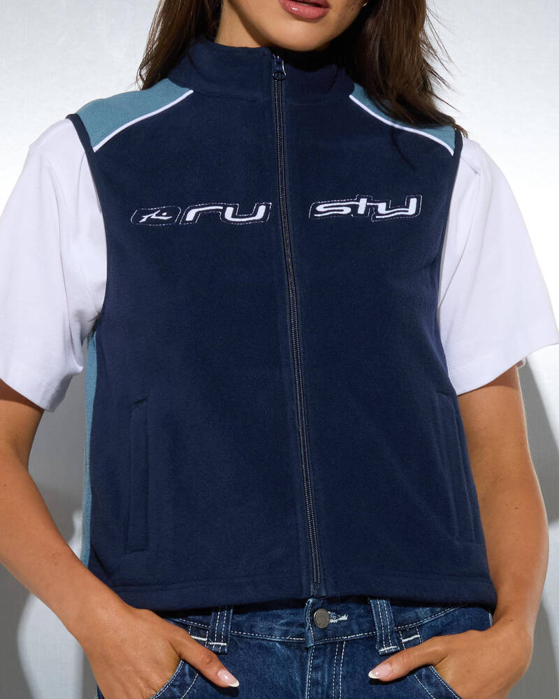 Rusty Mr Cool Polar Fleece Vest for Womens