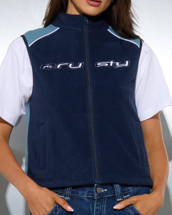 Rusty Mr Cool Polar Fleece Vest for Womens