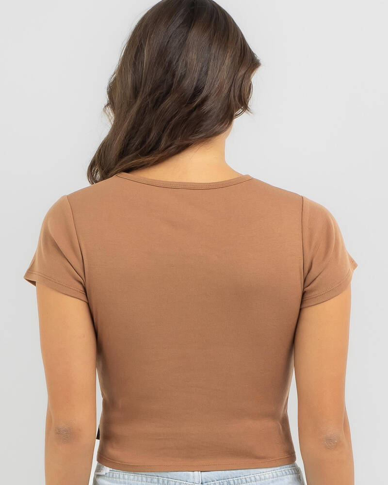 RVCA Radio Baby Tee for Womens