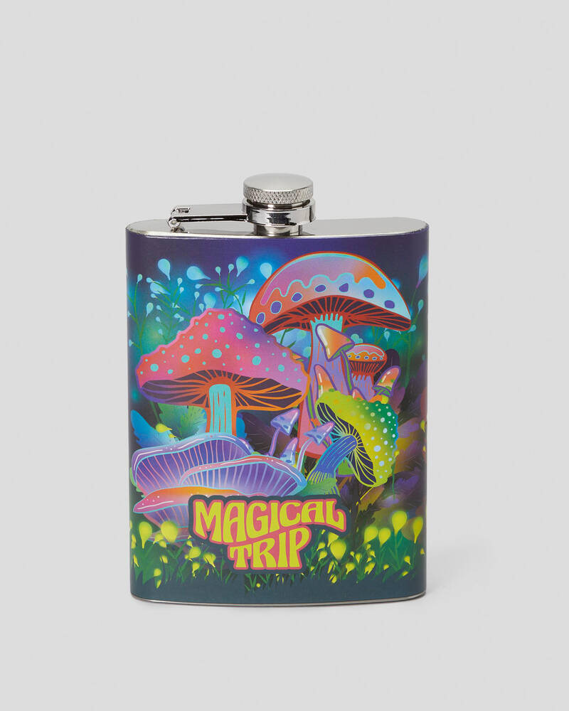 Get It Now Mushroom Metal Flask for Unisex