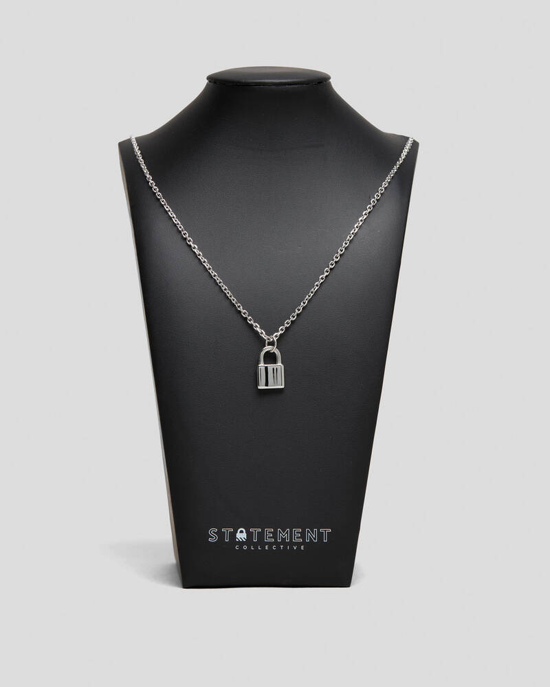 Statement Collective Mini Padlock Necklace for Mens