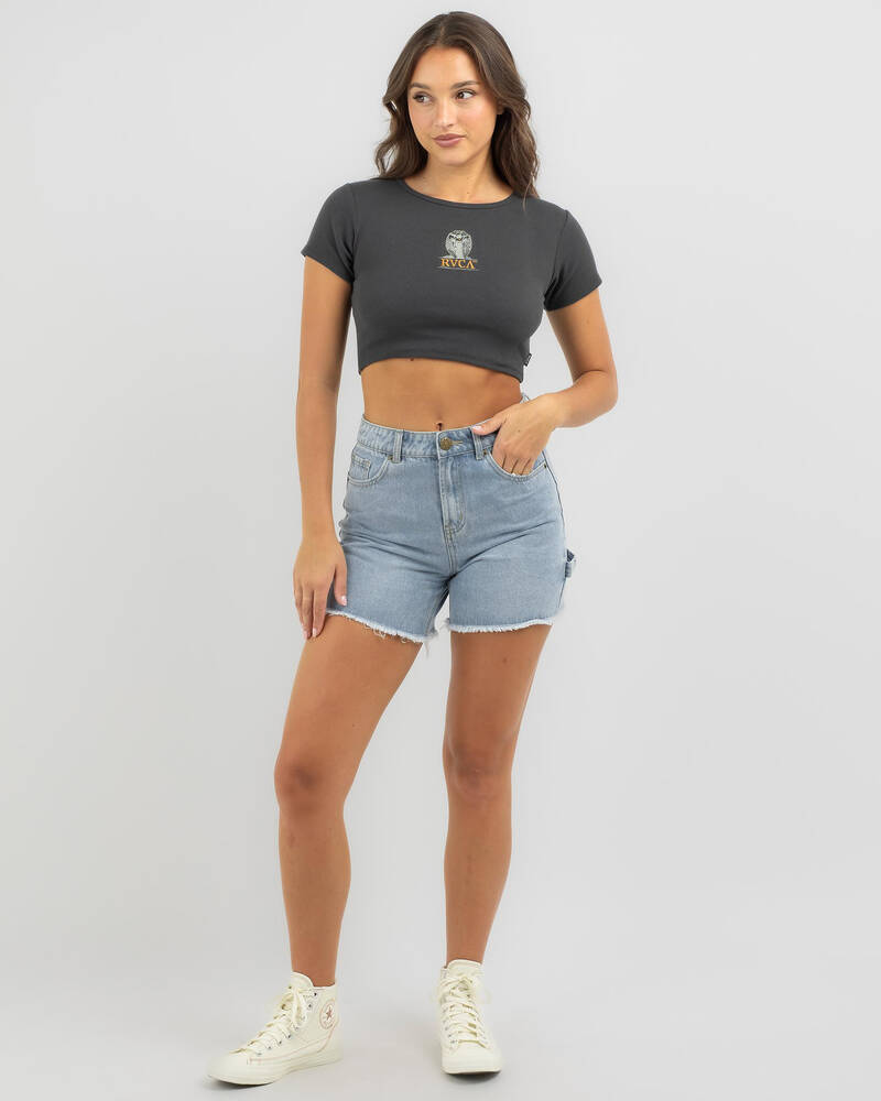 RVCA King Kobra Half Baby Tee for Womens