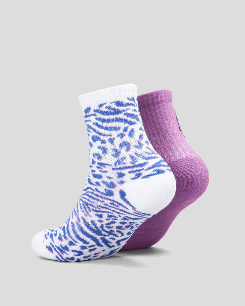Santa Cruz Girls' Zebra Marble Dot Sock Pack for Womens