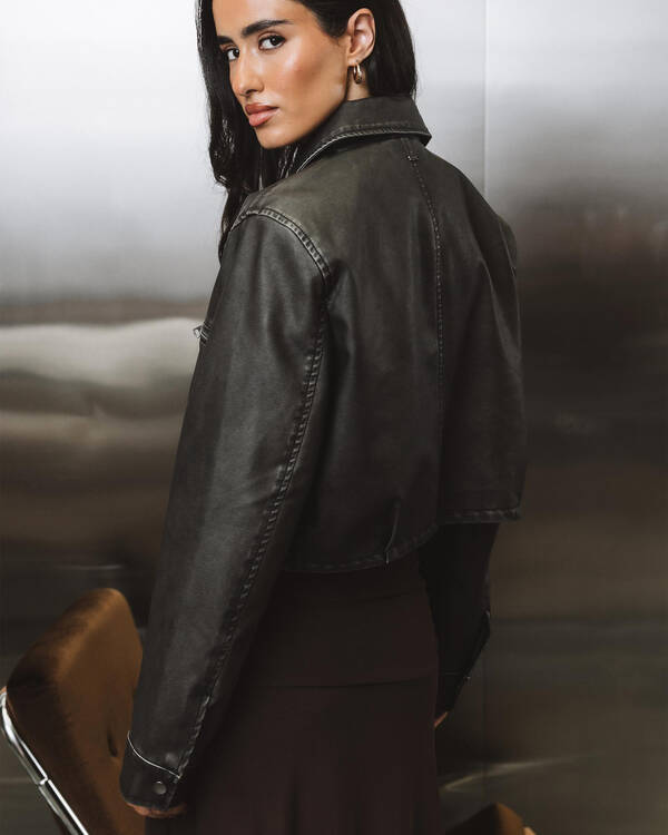 Ava And Ever Phoenix Faux leather Jacket for Womens