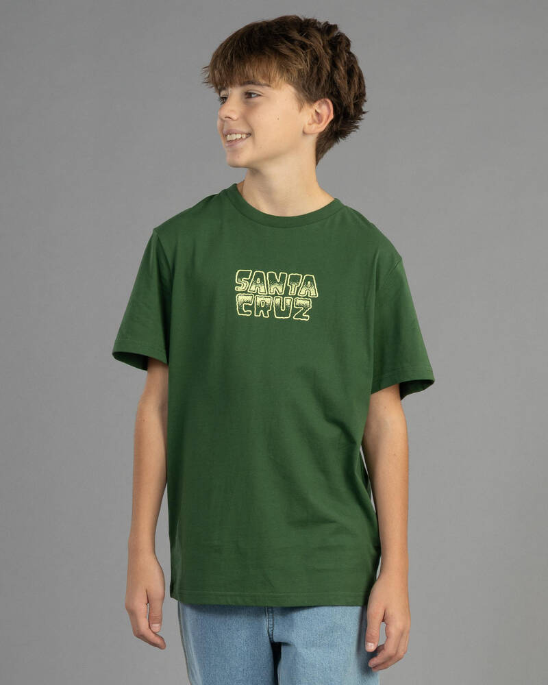 Santa Cruz Boys' Multi Cruz Stack Centre T-Shirt for Mens