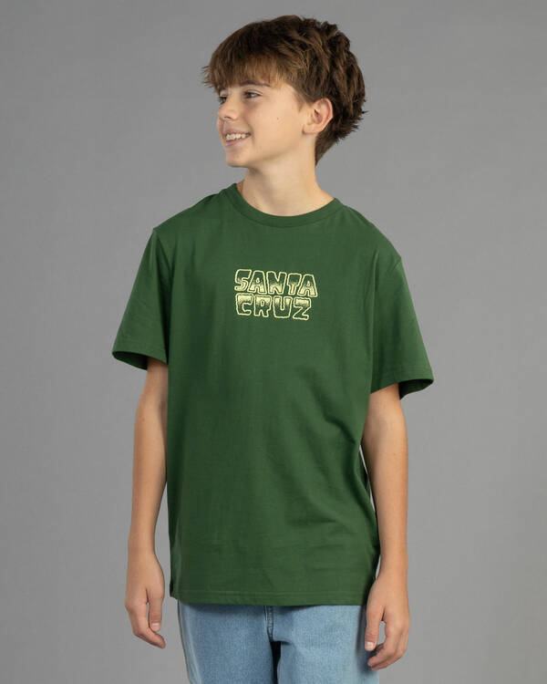 Santa Cruz Boys' Multi Cruz Stack Centre T-Shirt for Mens