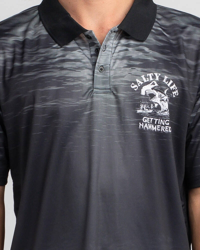 Salty Life Hammered Polo Shirt for Mens