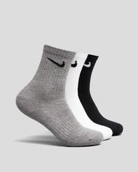 Nike Boys' Perfect Cushion Crew Trail Socks 3 Pack for Mens image number null