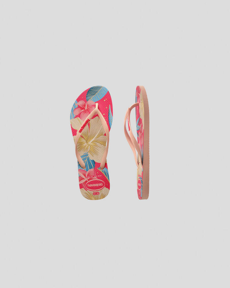 Havaianas Slim Floral Thongs for Womens