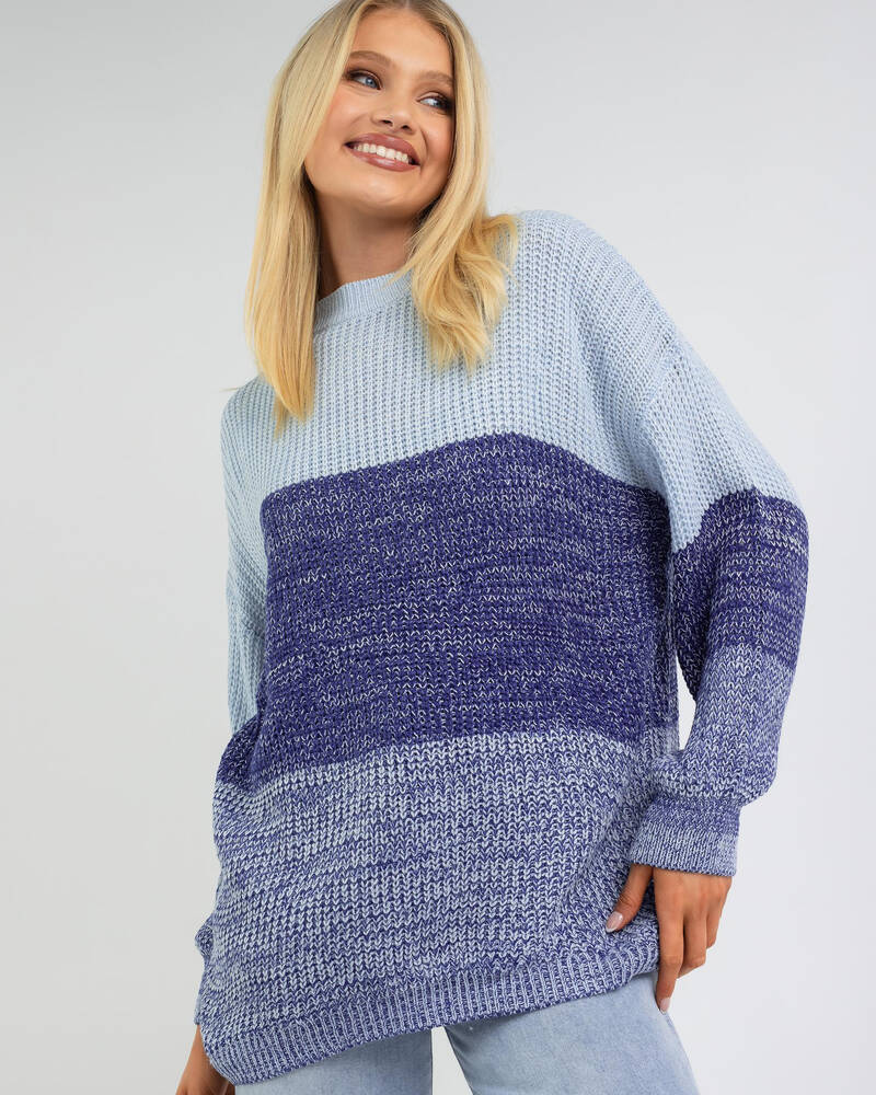 Label Of Love Blue Mountains Knit Jumper for Womens