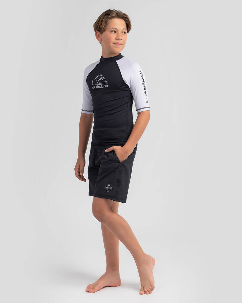 Quiksilver Boys' On Tour Short Sleeve Rash Vest for Mens