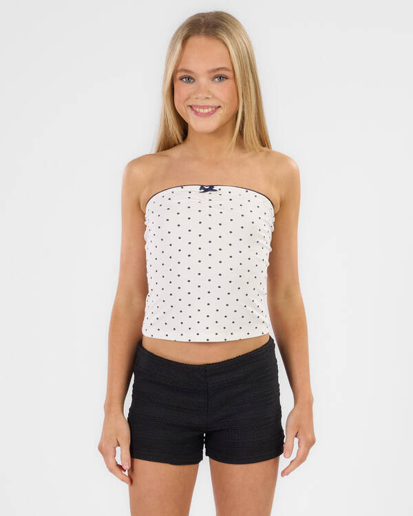 Mooloola Girls' Preppy Polka Dot Tube Top for Womens