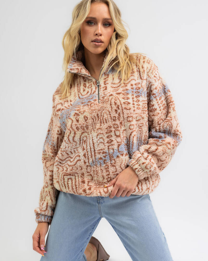 Billabong Catchup Half Zip Sweatshirt for Womens