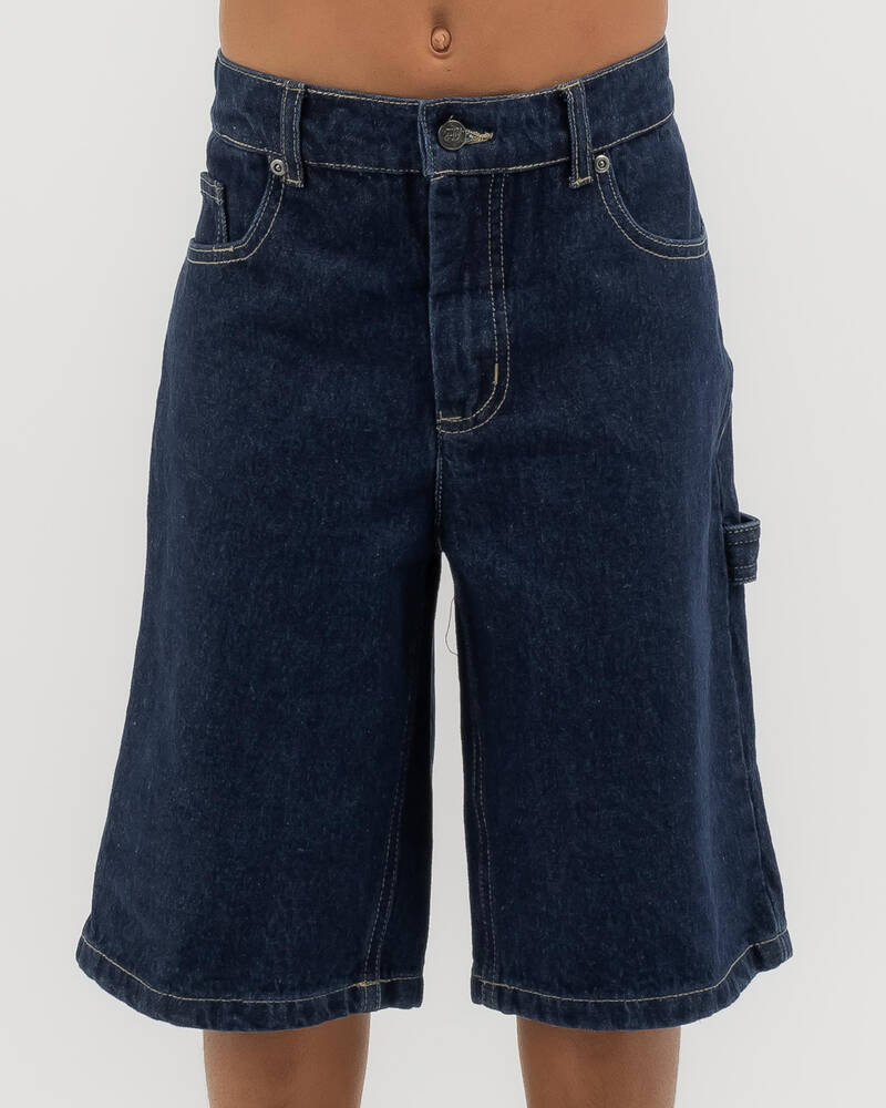 Santa Cruz Boys' Oval Strip Carpenter Shorts for Mens