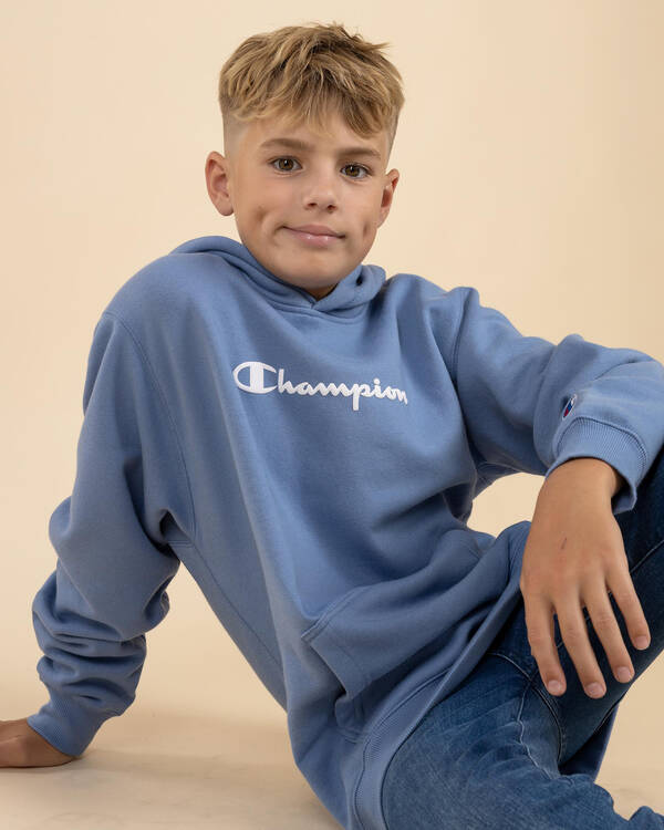 Boys' Puff Script Hoodie