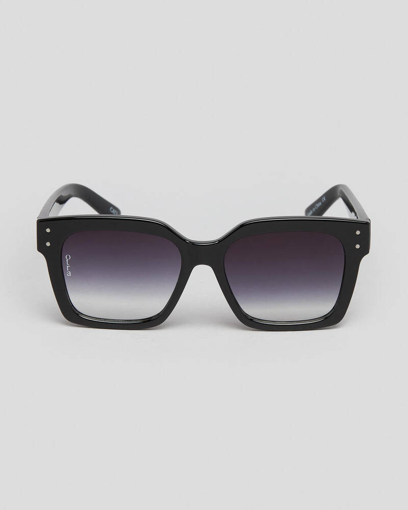 Otra Eyewear Ora Sunglasses In Shiny Black - FREE* Shipping & Easy ...