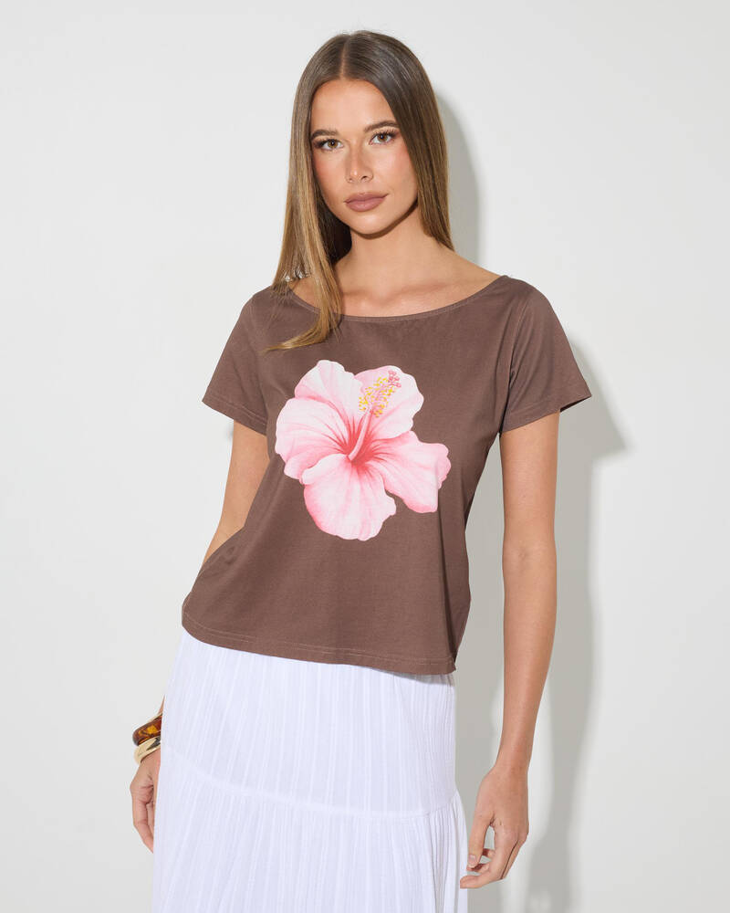 Mooloola Connie Off Shoulder Tee for Womens