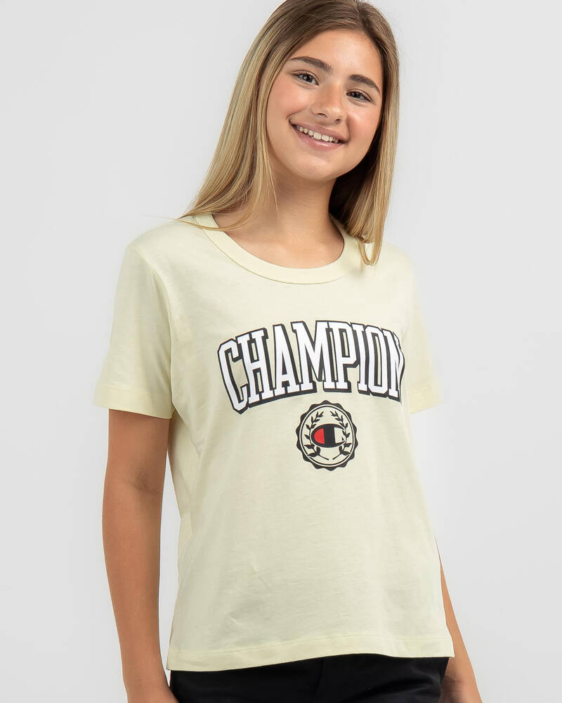 Champion Girls' Champion Sporty Boxy T-Shirt for Womens
