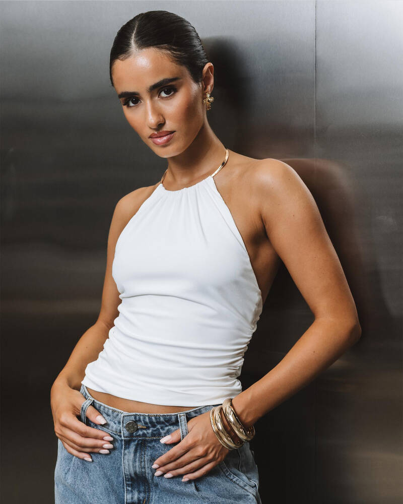 Ava And Ever Drew Halter Top for Womens