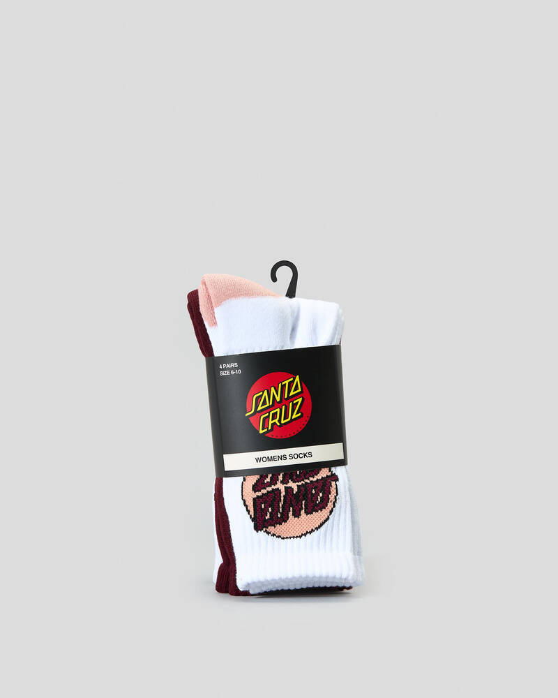 Santa Cruz Women's Pop Dot Crew Sock Pack for Womens