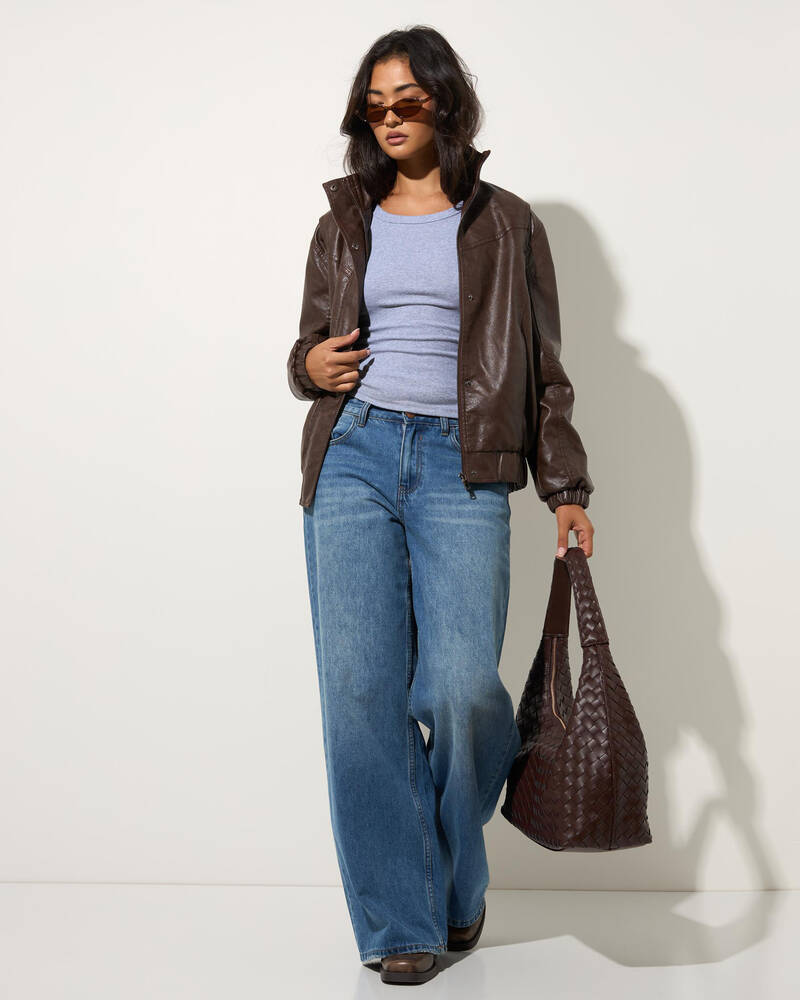 Ava And Ever Blaise Faux Leather Jacket for Womens