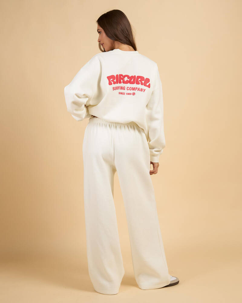 Rip Curl Surf Puff Wide Leg Trackpants for Womens