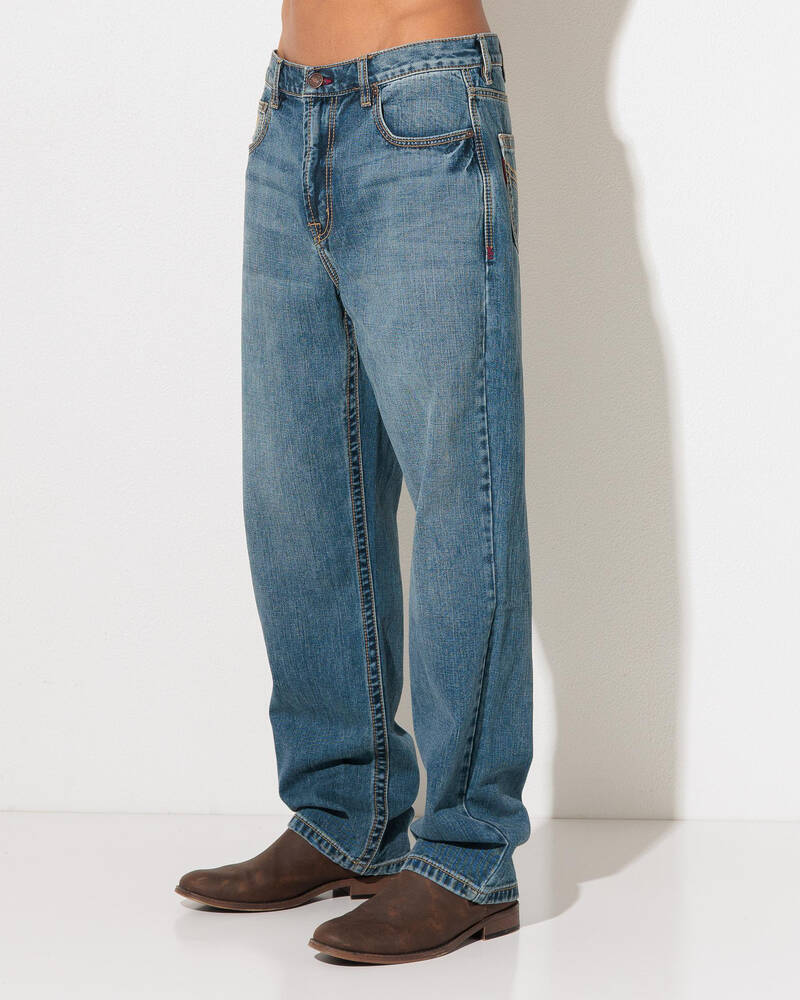 Ringers Western Granger Loose Straight Wide Jeans for Mens