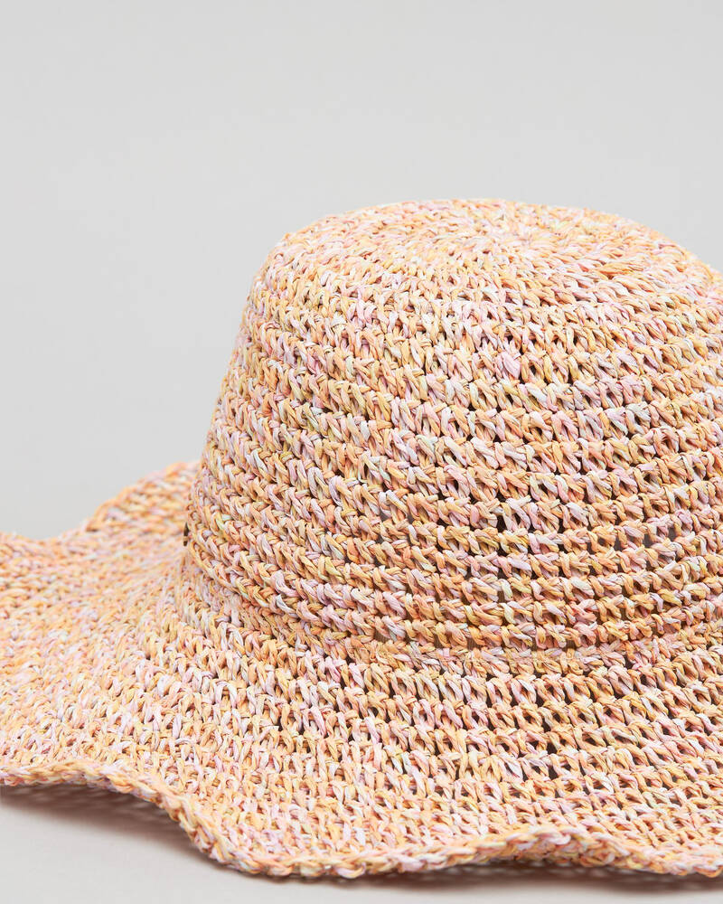 Billabong Girls' Rainbow Straw Hat for Womens