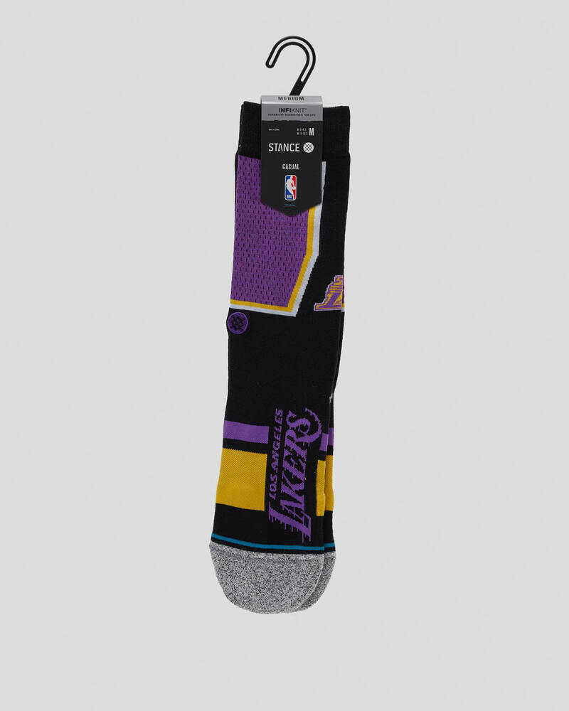 Stance Boys' Lakers Shortcut 2 Socks for Mens