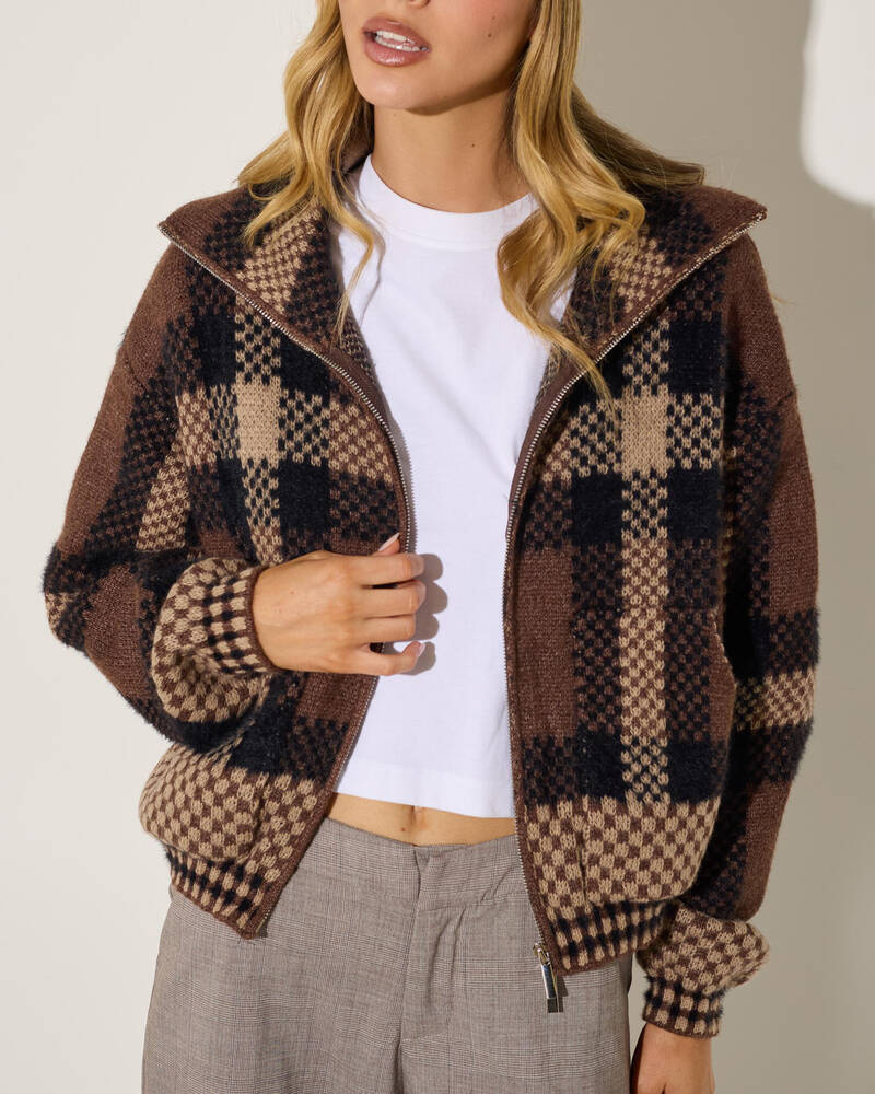 Ava And Ever Toronto Zip Knit Jumper for Womens