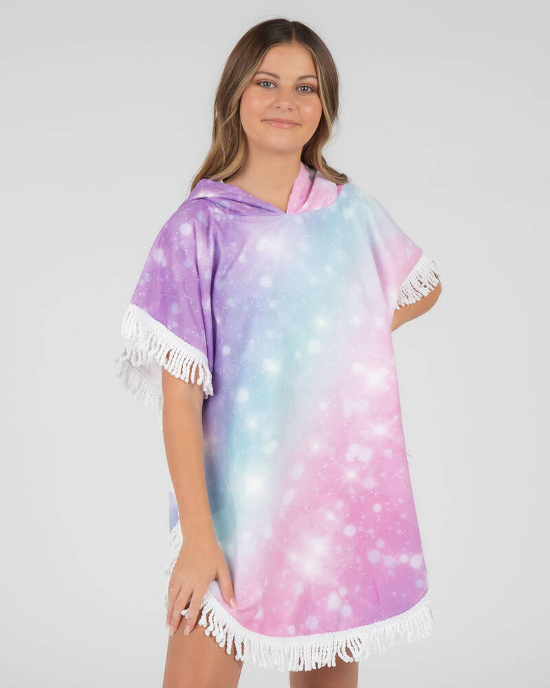 Topanga Girls' Pastel Unicorn Hooded Towel for Womens
