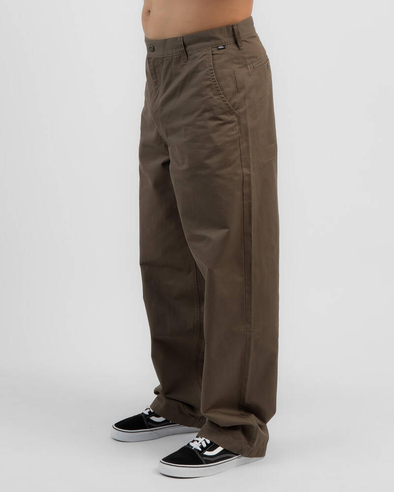 Vans Authentic Chino Baggy Pants In Canteen - Fast Shipping & Easy ...