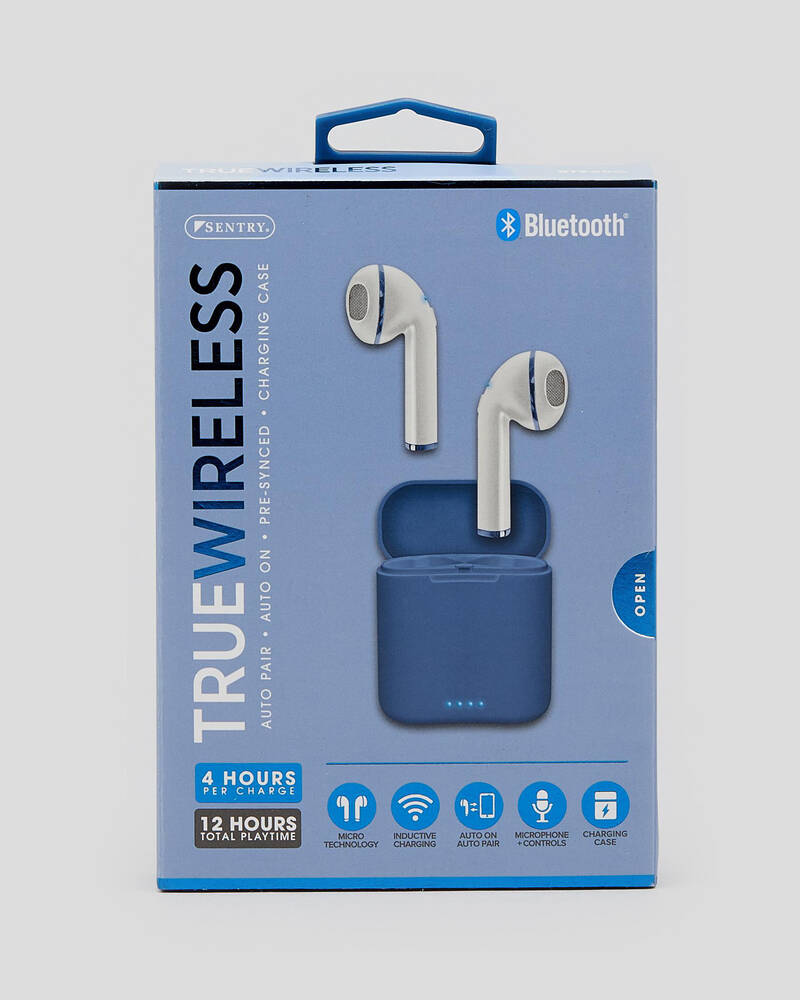 Sentry True Wireless Ear Buds & Charging Case for Mens