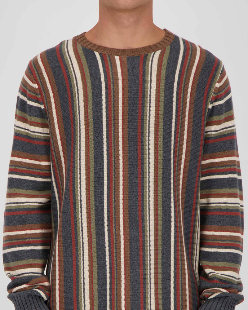 Rhythm Vacation Stripe Knit Jumper for Mens