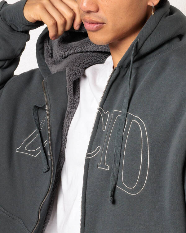 Lucid Campus Zip Through Hoodie for Mens