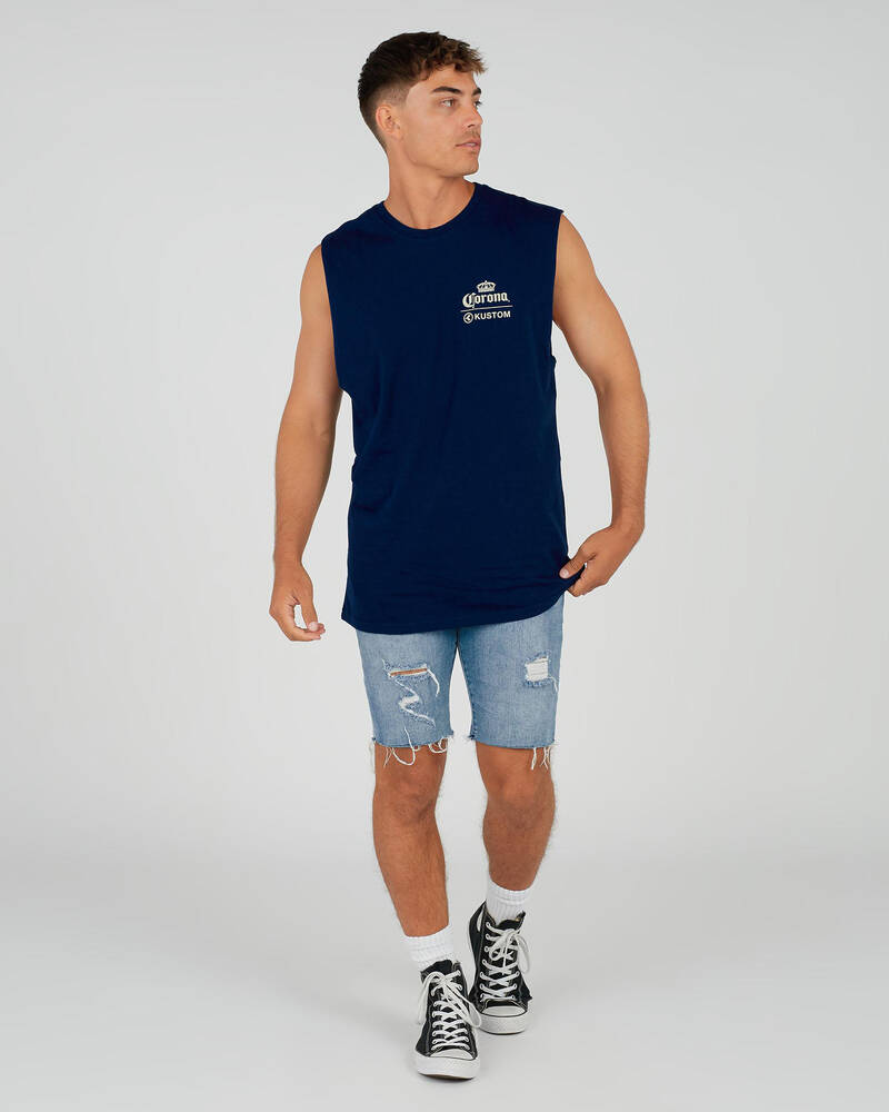 Kustom Corona Label Muscle Tank for Mens