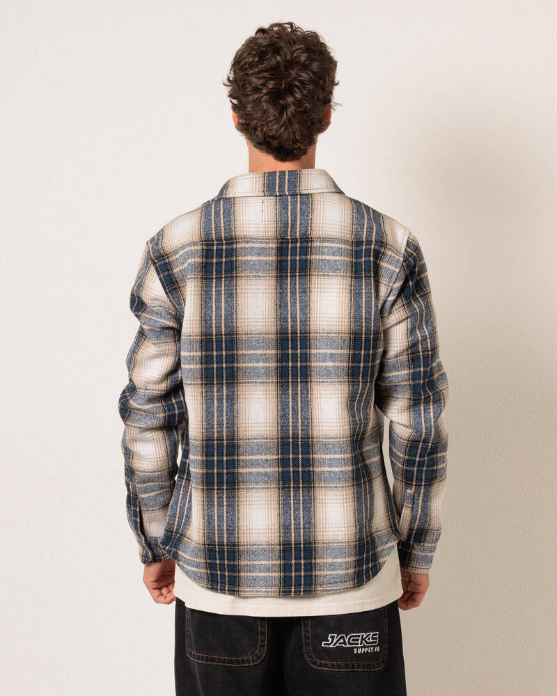 Jacks Ground Long Sleeve Flannel Shirt for Mens