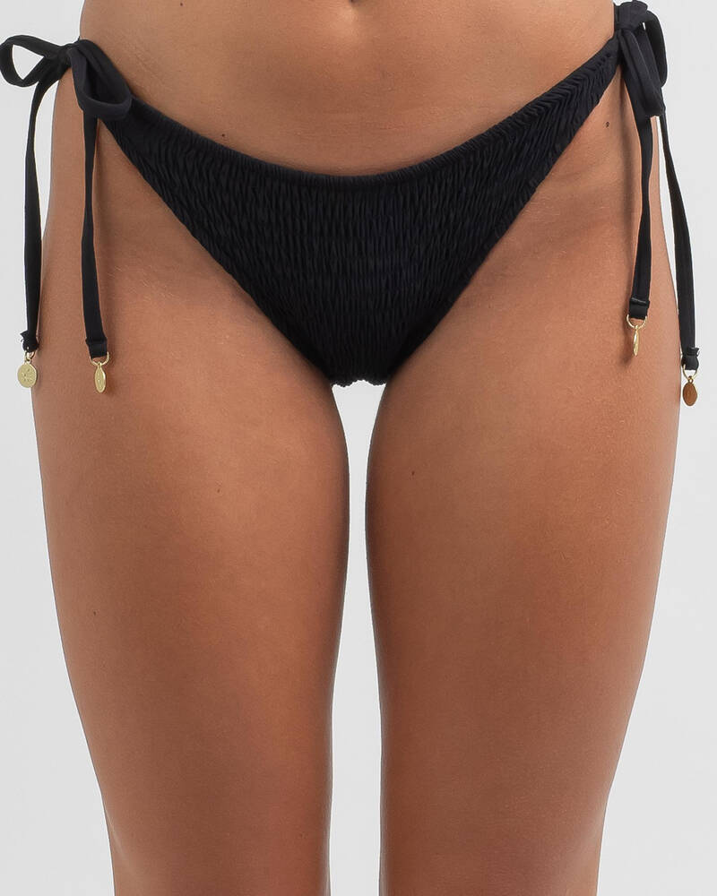 Topanga Stacie Shirred Tie Bikini Bottom for Womens