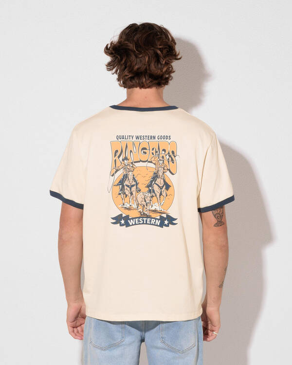 Ringers Western Dust N Ropes Ringer T-Shirt for Mens